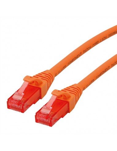 ROLINE UTP Patchcord Cat.6 Component Level, LSOH, pomarańczowy, 0.3 m Roline