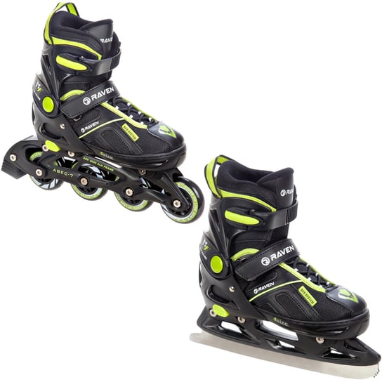 Rolki Łyżwy 2w1 Raven Pulse Black/Lemon 37-40 Raven