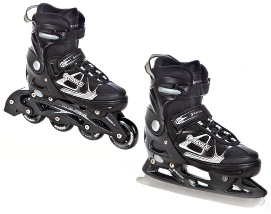 Rolki Łyżwy 2w1 Raven Spirit Black/White 37-40 Raven