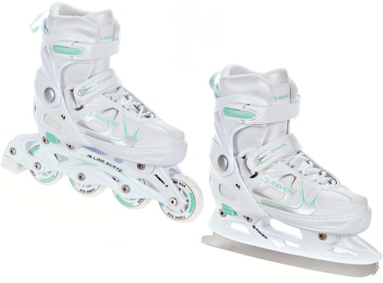 Rolki Łyżwy 2w1 Raven Spirit White/Mint 40-43 Raven