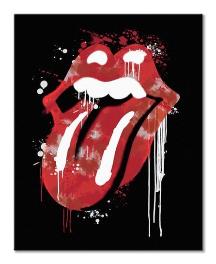 Rolling Stones Graffiti Lips - obraz na płótnie The Rolling Stones