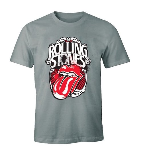 Rolling Stones, Koszulka męska, szara, rozmiar L 