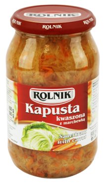 Rolnik Kapusta kwaszona z marchewką 900ml Rolnik