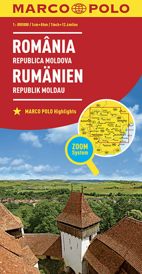 Romania. Republica Moldova. Rumanien. Republik Moldau. Mapa 1:800 000 MairDuMont