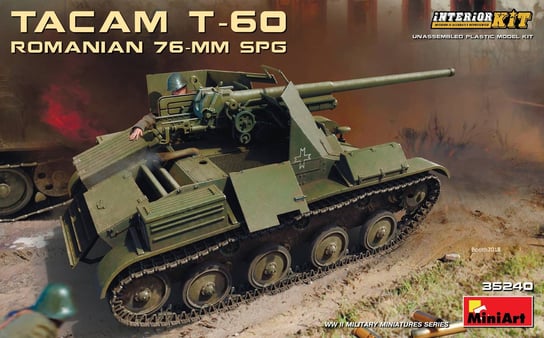 Romanian 76-mm Spg Tacam T-60 with Interior Kit 1:35 MiniArt 35240 MiniArt
