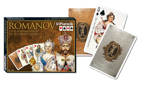 Romanow Lux, karty, Piatnik, 2 talie Piatnik