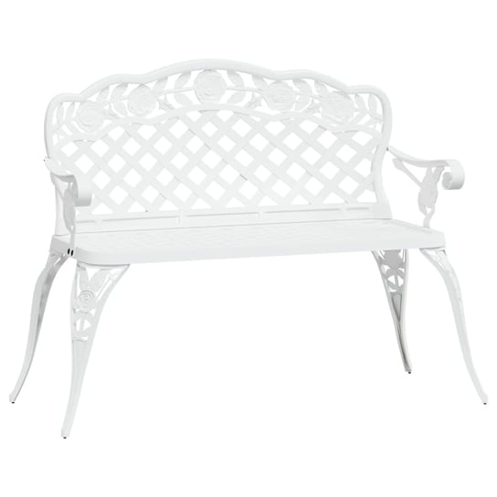 Romantyczna ławka ogrodowa aluminiowa, 108x60x83 c Zakito Europe