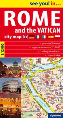 Rome and the Vatican. City map 1:12 000 Opracowanie zbiorowe