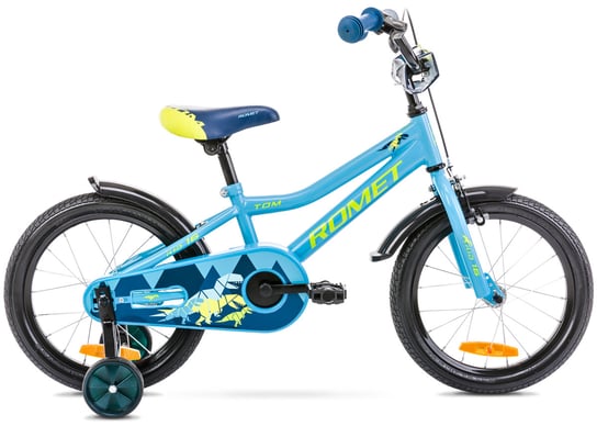 Romet, Rower dla dzieci, Tom 16", niebiesko-zielony, chłopięcy Romet