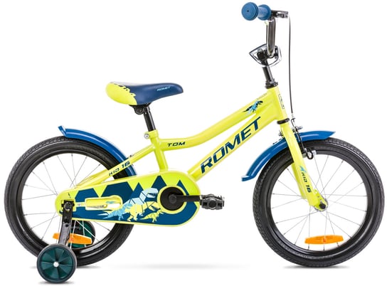 Romet, Rower dla dzieci, Tom 16", zielono-niebieski, dziecięcy Romet