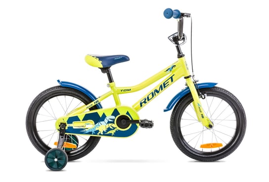 Romet, Rower dla dzieci, Tom 16", żółty, 2022, chłopięcy Romet