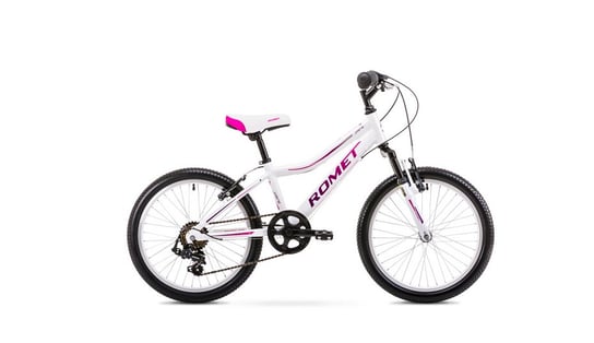 Romet, rower dziecięcy Jolene, biało-różowy, 20" Romet