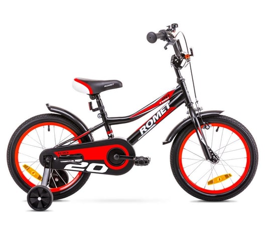 Romet, rower dziecięcy Tom czarno-czerwony 2019 Romet