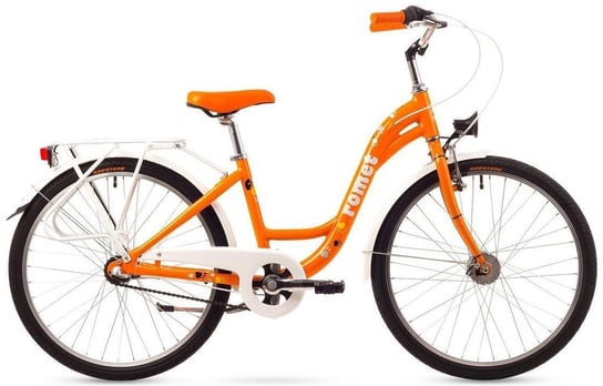 Romet, Rower miejski dziecięcy, Panda 24 S, 13", pomarańczowy Romet