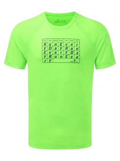 Ronhill, Męska koszulka sportowa, Advence Everyday S/S Tee, zielona, rozmiar XL RONHILL