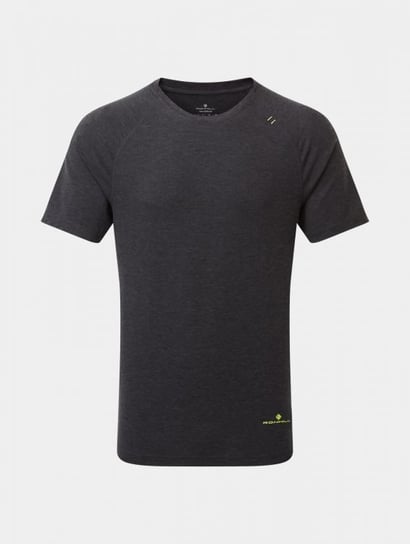 Ronhill, Męska koszulka sportowa, Men's Life Tencel S/S Tee, czarna, rozmiar M RONHILL