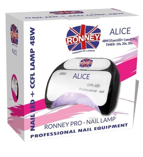 Ronney, Alice, profesjonalna lampa do paznocki CCFL+LED 48W Czarna, 1 szt. Ronney
