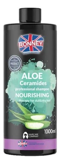 Ronney Aloe ceramides professional shampoo nourishing nawilżający szampon do włosów suchych i matowych 1000ml Ronney