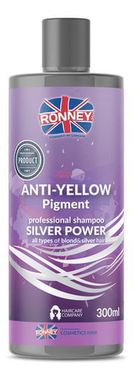 Ronney Anti-yellow, Silver power professional, Szampon do włosów blond rozjaśnianych i siwych, 300 ml Ronney