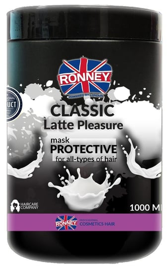 Ronney, Classic, ochronna maska do wszystkich rodzajów włosów Latte Pleasure, 1000 ml Ronney