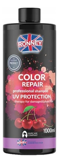 Ronney Color repair professional shampoo uv protection szampon chroniący kolor z ekstraktem z wiśni 1000ml Ronney