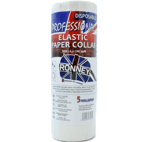 Ronney Elastic Paper Collar lekki elastyczny kołnierz papierowy wyposażenie salonu fryzjerskiego Ronney