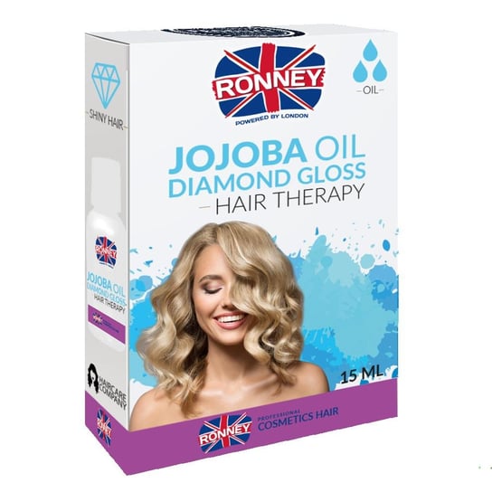 Ronney Jojoba Oil nabłyszczający olejek do włosów Diamentowy Połysk 15ml Ronney