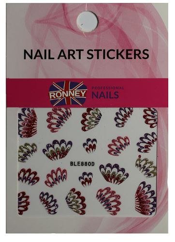 RONNEY - Naklejki na paznokcie NAILART STICKERS RN 163 Ronney