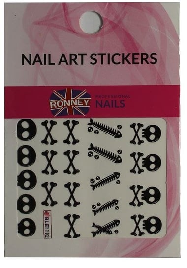 RONNEY - Naklejki wodne na paznokcie NAILART STICKERS RN 125 Ronney