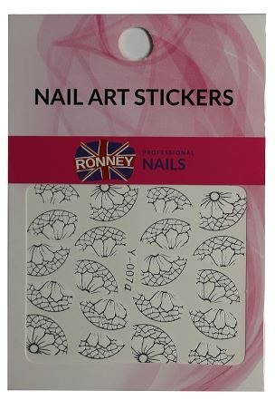 RONNEY - Naklejki wodne na paznokcie NAILART STICKERS RN 134 Ronney