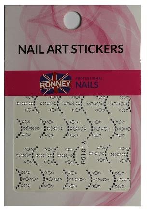 RONNEY - Naklejki wodne na paznokcie NAILART STICKERS RN 140 Ronney