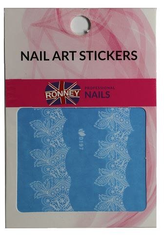 RONNEY - Naklejki wodne na paznokcie NAILART STICKERS RN 184 Ronney