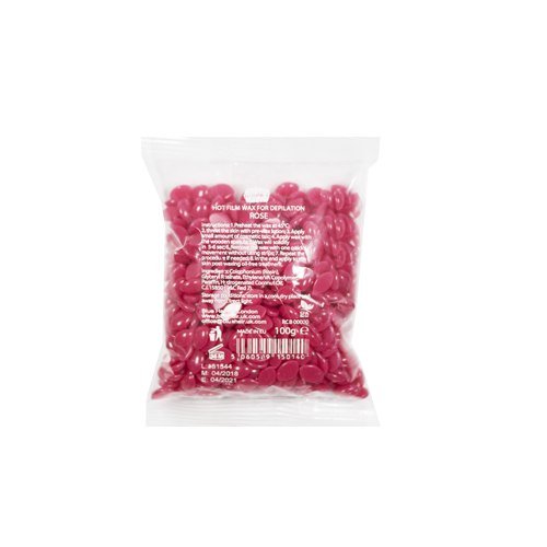 RONNEY - Perełki wosku do depilacji z ekstraktem róży HOT FILM WAX ROSE 100 g Ronney