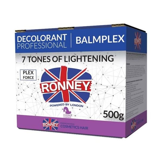 Ronney Professional decolorant balmplex profesjonalny bezpyłowy rozjaśniacz do włosów 500g Ronney