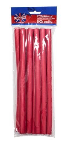 RONNEY Professional Flex Rollers 041 - Papiloty 12/240 mm czerwone (RA 00041) Ronney