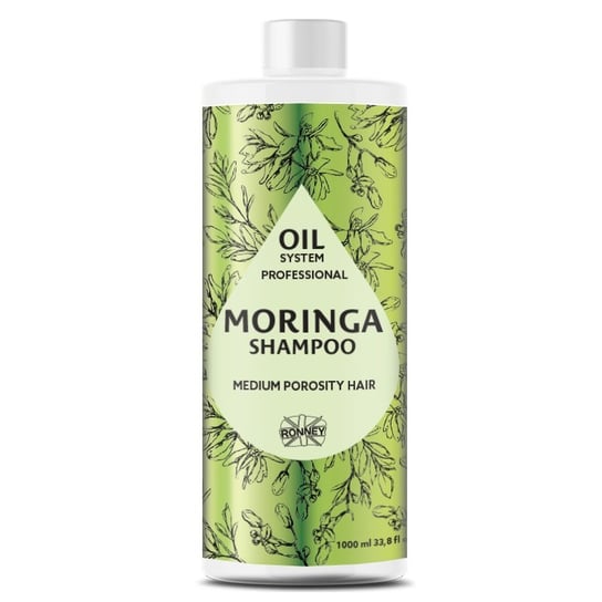 Ronney, Professional Oil System Medium Porosity Hair, Szampon Do Włosów Średnioporowatych Moringa, 1000ml Ronney