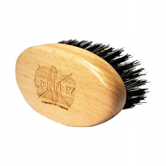 Ronney, Wooden Beard Brush, drewniana szczotka do brody z naturalnego włosia Mała Jasna Ronney