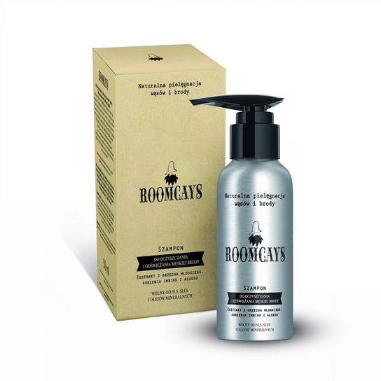 Roomcays, szampon do oczyszczania i odświeżania męskiej brody, 120 ml Roomcays