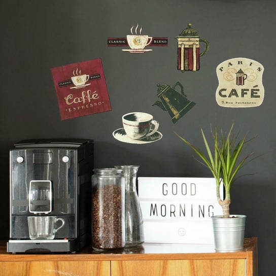 RoomMates, Kawa, kawa, kawa, Naklejka ścienna wielokrotnego użytku RoomMates