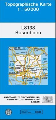 Rosenheim 1 : 50 000 Ldbv Bayern, Landesamt Fr Digitalisierung Breitband Und Vermessung Bayern