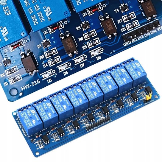 ROSFIX 8-KANAŁOWY MODUŁ PRZEKAŹNIKA 24V ARDUINO DO AUTOMATYKI DOMOWEJ SPDT Rosfix