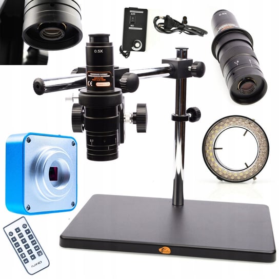 Rosfix Mikroskop cyfrowy z regulowanym ramieniem Earth Pro MCEP-0.5X-PZRR+Rosfix Regulowany Oświetlacz do mikroskopu 56xLED+Kamera mikroskopowa Scorpius PRO Rosfix