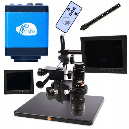 Rosfix Mikroskop cyfrowy z regulowanym ramieniem Earth Pro MCEP-0.5X-PZRR + Wyświetlacz 8 cali+ Uchwyt do mikroskopu cyfrowego+ Kamera Draco Blue Rosfix