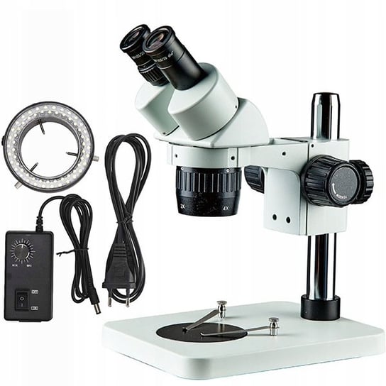 Rosfix Mikroskop stereoskopowy Binokularowy Ganimedes S MSGS-B-PS1 + Rosfix Regulowany Oświetlacz do mikroskopu 56xLED Inna marka
