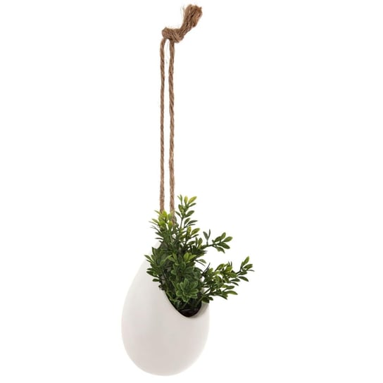 Roślina sztuczna w dekoracyjnej donicy, wisząca na sznurku, 13 cm Atmosphera