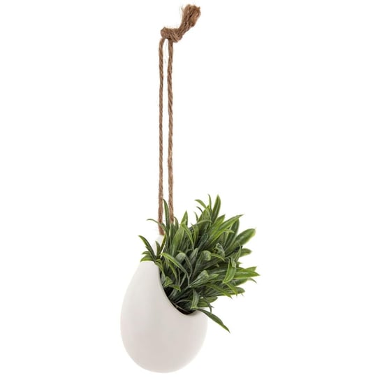 Roślina sztuczna w dekoracyjnej donicy, wisząca na sznurku, 13 cm Atmosphera