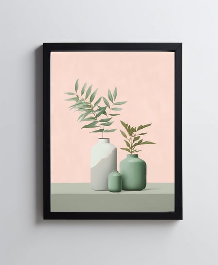 Rośliny boho - 50x70 cm - Bez ramy Harmony Posters