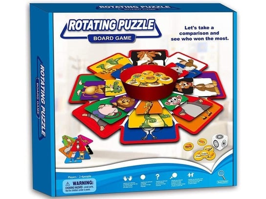 Rotating Puzzle, Zwierzęta I Owoce gra planszowa RAMIZ RAMIZ