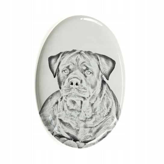 Rottweiler Płytka ceramiczna nagrobkowa pamiątka Inna marka