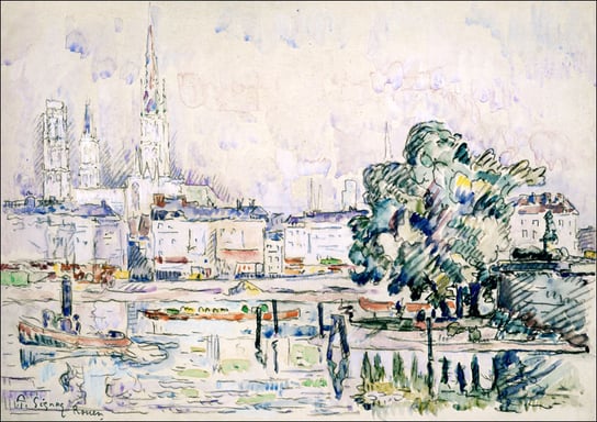 Rouen, Paul Signac - plakat 50x40 cm Galeria Plakatu